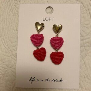 Three Hearts Earrings NWT